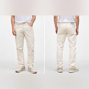 Versace Pale Yellow Mens Pants EURO 42 Straight Leg Relaxed Casual